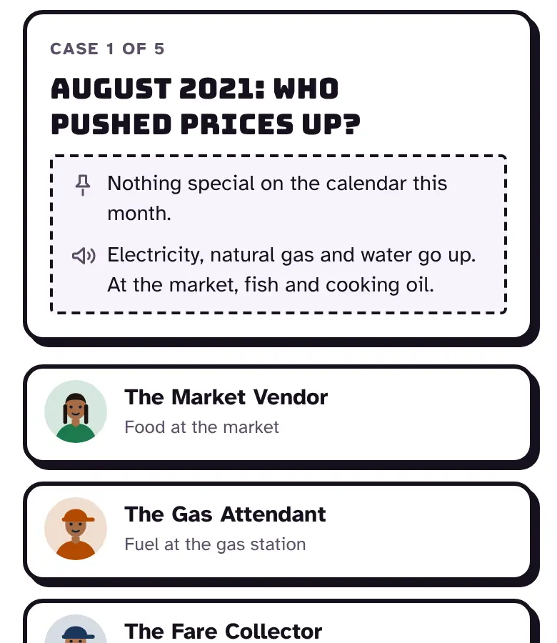 Who messed it up?: a real case with the month's clues and the three suspects.